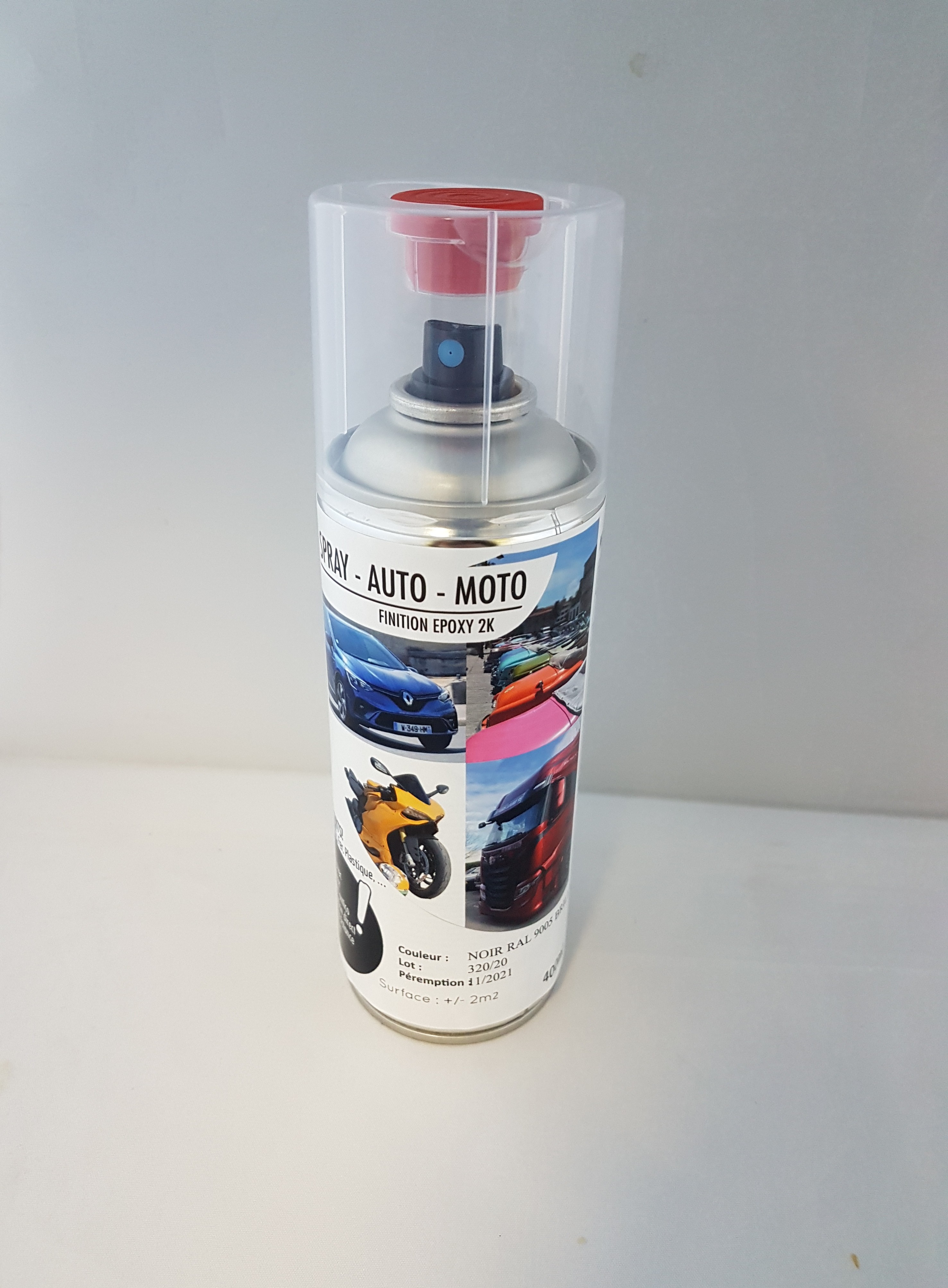 Bombe Peinture - Motip Pro Acrylique Noir Brillant 04005 /// en Stock sur  BIXESS™