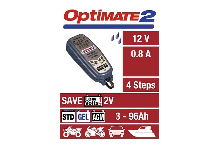 CHARGEUR de batterie OPTIMATE 2 100% Automatique 