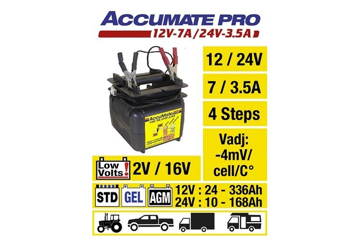 CHARGEUR 12/24V commutable ACCUMATE Pro