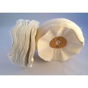 DISQUE TRES DOUX EN FLANELLE BLANCHE 150