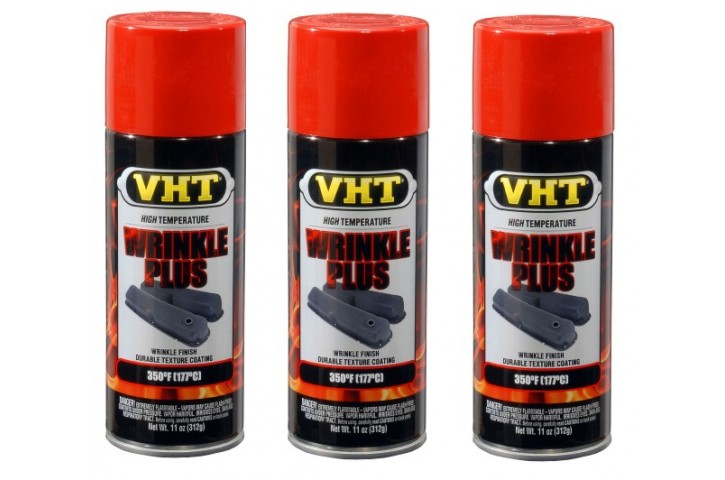 PEINTURE VHT VERMICULEE ROUGE, CARTON DE 6